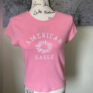 American Eagle Outfitters Pink Tee XS
